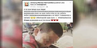 Maestra exhibe en redes a niño que amordazó para callarlo