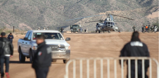 Arriba AMLO a La Mora para encuentro con familias Langaford y LeBarón