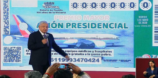Presentan diseño del ‘cachito’ para rifa del avión presidencial