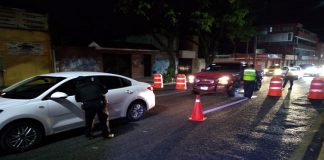 Continúa Operativo Alcoholímetro en la ciudad de Oaxaca