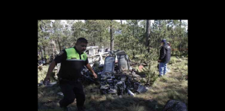 Helicóptero se desploma en Tuzantán, Chiapas; hay un muerto