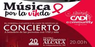 Invita Coesida a concierto en beneficio de personas con VIH