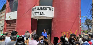 Cierra Ericel Gómez Nucamendi y secretaria de finanzas oficina de MORENA a militantes