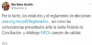 Reforma del Consejo del SNTE tiene “vicio de nulidad”: Gordillo