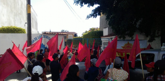 Marcha Sol Rojo para exigir agilidad de quejas en la DDHPO