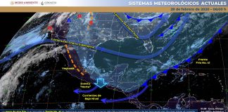 Evento “Norte” fuerte en el Istmo y golfo de Tehuantepec