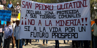 Marchan pobladores de Quiatoni para frenar proyectos mineros