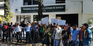 Con protesta, pobladores de Chapulapa exigen anulación de elección