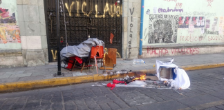 Vandalizan inmuebles de la capital durante marcha de mujeres