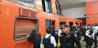 Chocan dos trenes en Metro Tacubaya; al menos 41 heridos y un muerto