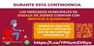 Mercados de Oaxaca de Juárez ofrecen servicio a domicilio durante la contingencia