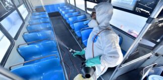 Inicia Semovi proceso de sanitización de 484 camiones de la ciudad