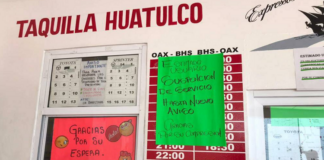 En Huatulco, empresas transportistas también cancela corridas