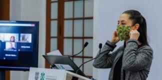 Sheinbaum recomienda usar cubrebocas siempre, no sólo en transporte público