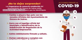 Verifica Ayuntamiento de Oaxaca de Juárez cumplimiento de negocios no esenciales