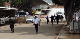 Vuelven a sanitizar la Central de Abasto