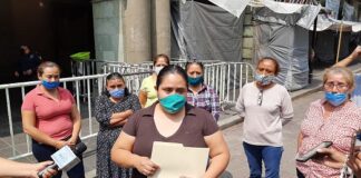 Comerciantes del Zócalo piden piden 20mil pesos a Murat para sobrevivir en cuarentena