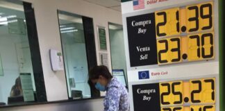 Valor del peso regresa a niveles previos al confinamiento por Covid-19