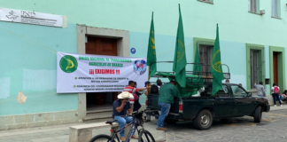 Protestan integrantes de UNTA para exigir créditos