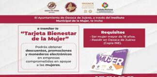 Beneficia Ayuntamiento de Oaxaca a 1,530 mujeres con la Tarjeta Bienestar