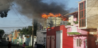 Se incendia vivienda en la ciudad capital; solo daños materiales