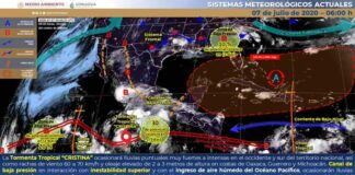 Se pronostican lluvias intensas en Oaxaca por Cristina