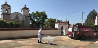 Desinfecta Ayuntamiento de Oaxaca espacios públicos de agencias municipales