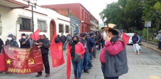 Protesta FPR en Casa oficial, exige atención a sus demandas