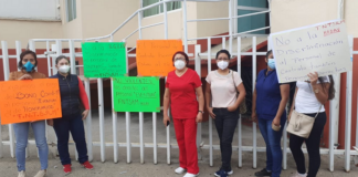Personal de contrato del Hospital Civil exigen pago de bonos COVID-19