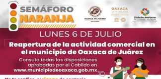 Aprueban reapertura de la actividad comercial en Oaxaca de Juárez