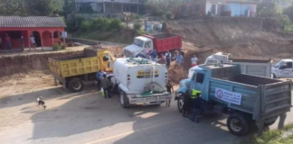 Con bloqueo, Confederación Libertad exige participación en obra