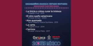 Cortometrajes oaxaqueños engalanarán el Festival Shorts México