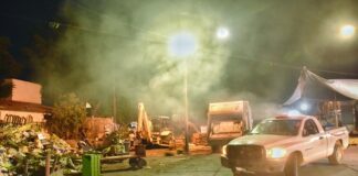 Emprenden Ayuntamiento de Oaxaca y SSO acciones contra el dengue en Mercado de Abasto