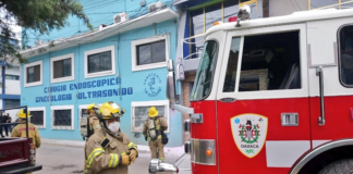 Se incendia clínica en pleno centro de la ciudad