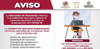 Ofrece Ayuntamiento de Oaxaca esquema de citas para trámites de comercios establecidos