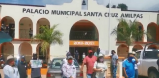 Protestan colonias de Santa Cruz Amilpas por desabasto de agua