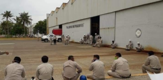 Por incremento de contagios de COVID-19, empleados paran labores en refinería de Salina Cruz