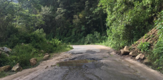 Lluvias dejan afectaciones en carretera de la Sierra Sur