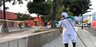 Procura Ayuntamiento de Oaxaca salud de la población con 349 acciones de desinfección