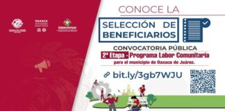 Publica Ayuntamiento de Oaxaca listado de seleccionados del Programa “Labor comunitaria”