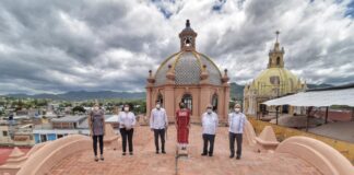 Después de 3 años, rehabilitan catedral de Huajuapan