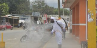 Intensifica Ayuntamiento de Oaxaca labores de desinfección en Pueblo Nuevo