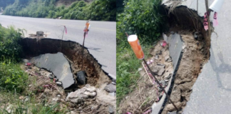 Reportan deslave en carretera de Pinotepa