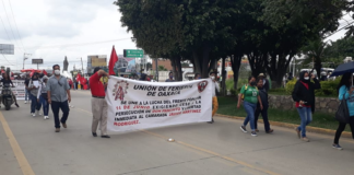 Por segundo día, se movilizan integrantes del FP-14 de junio