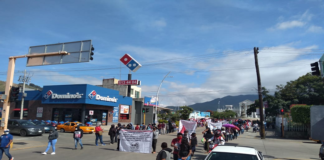 Se moviliza Frente Popular 14 de junio para exigir justicia y obras