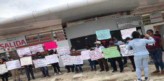 Pobladores de Mesones protestaron en Ciudad Administrativa