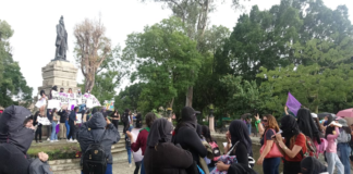 Protestan feministas en Oaxaca; acusan incremento de violencia
