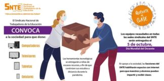 Inicia Sección 59 del SNTE, colecta de aparatos electrónicos