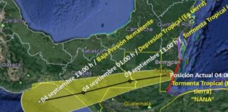 Nana provocará fuertes lluvias en Oaxaca