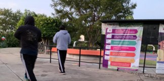 Cumplen parques públicos con medidas sanitarias para prevenir el COVID 19